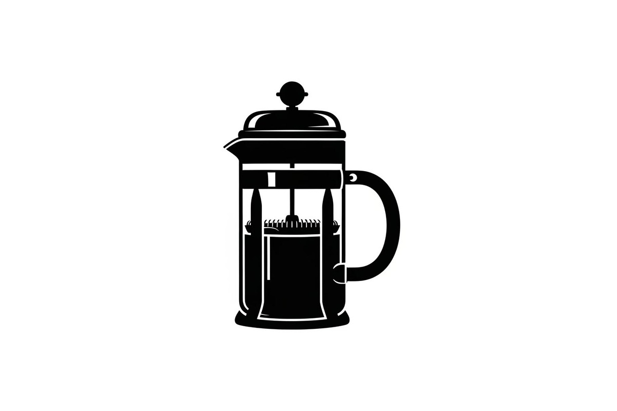 French Press Coffee Silhouettes, a Graphic by hafijul (Photo 14 of 14)