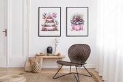 Watercolor Birthday Clipart Bundle, a Seasonal Illustration by Canvas Craft (Thumbnail 7 of 10)