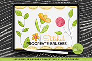 Procreate Stitched Brushes, a Brush Add-On by Studio Kitsch (Thumbnail 1 of 5)