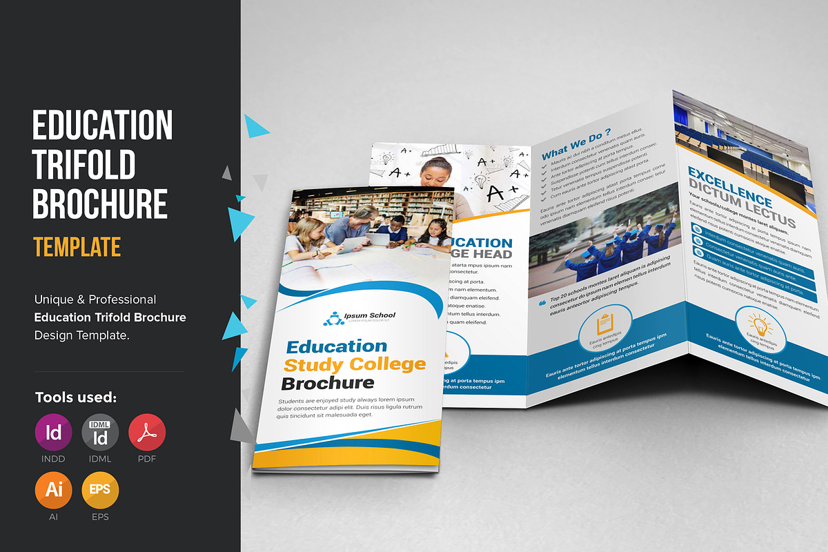 Education College Trifold V3, a Brochure Template by JanySultana (Photo 1 of 10)