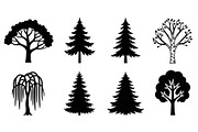 Woodland & Forest Tree Silhouettes B, an Illustration by jahid234 (Thumbnail 40 of 41)