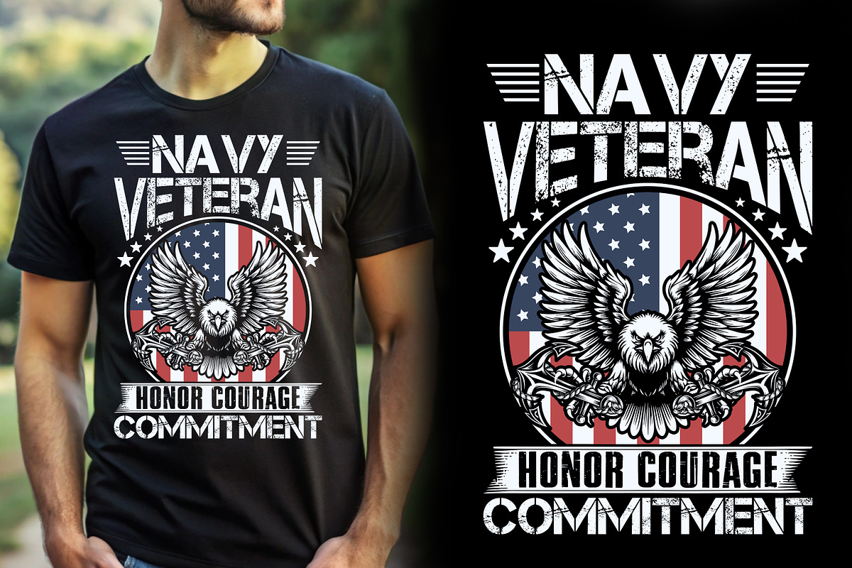 Veteran T-shirt Design, a Graphic by Crafts Bundle (Photo 1 of 2)