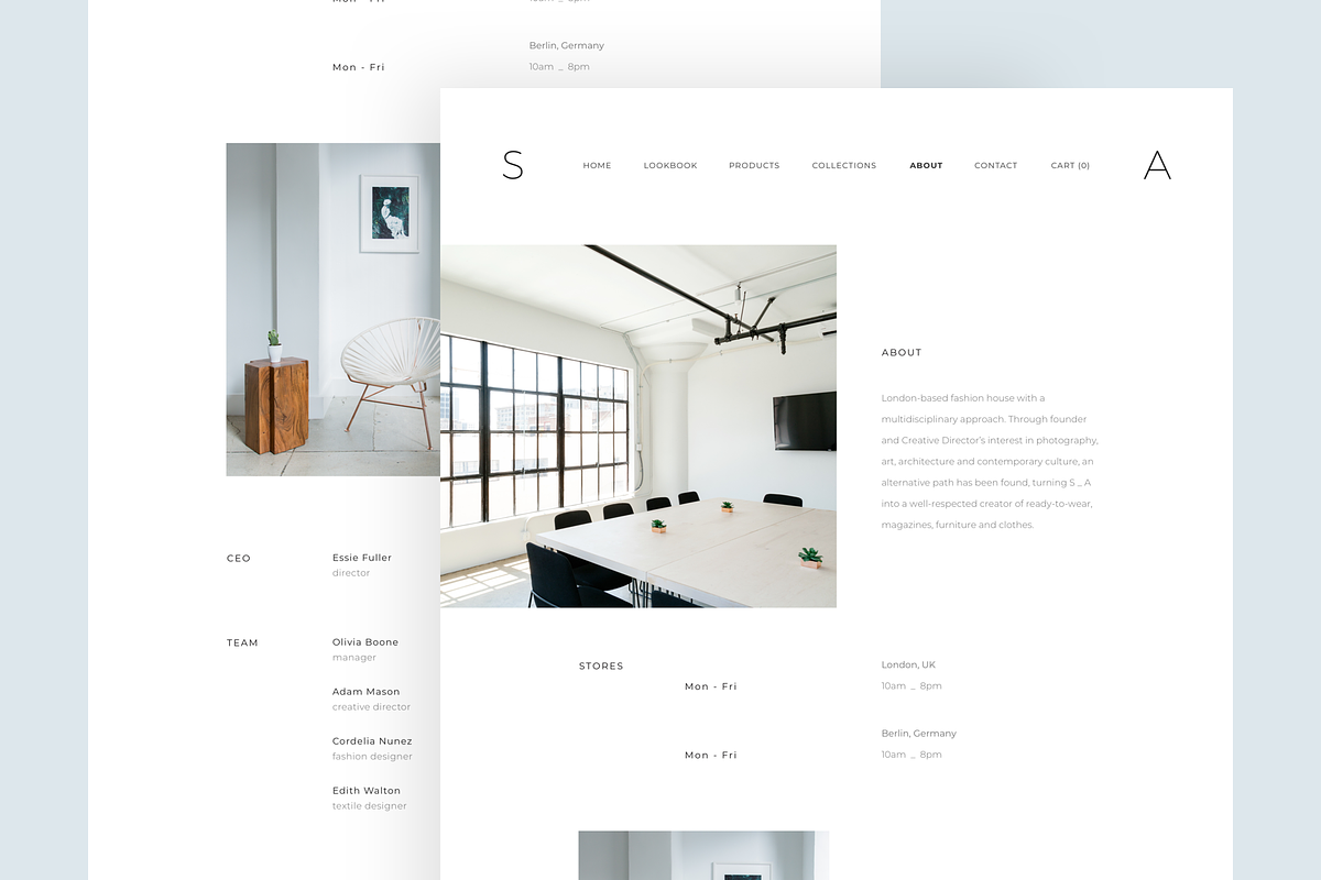 Minimal Fashion Store Web Template, an UI Kit Template by O N N O (Photo 4 of 7)