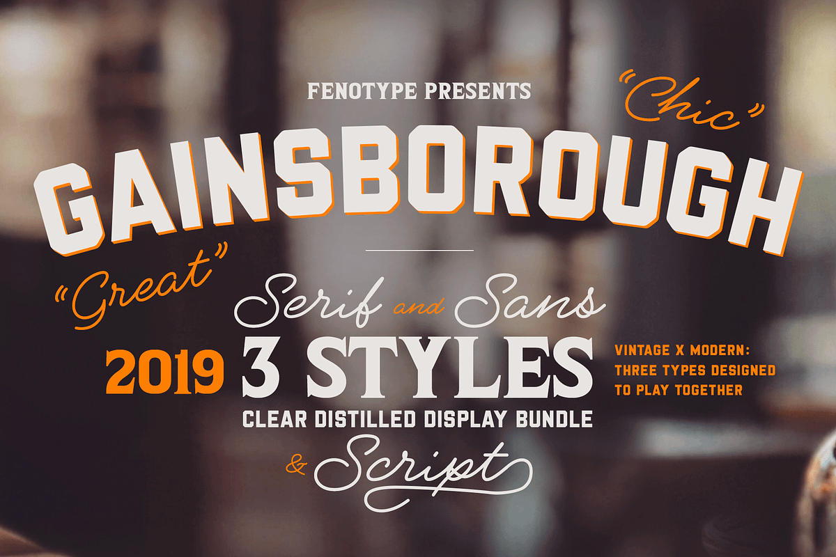 Gainsborough Font Bundle