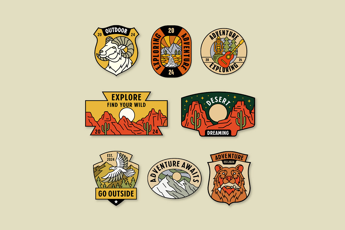 Outdoor Badge, a Decorative Illustration by Skilline Supply Co. (Photo 2 of 10)