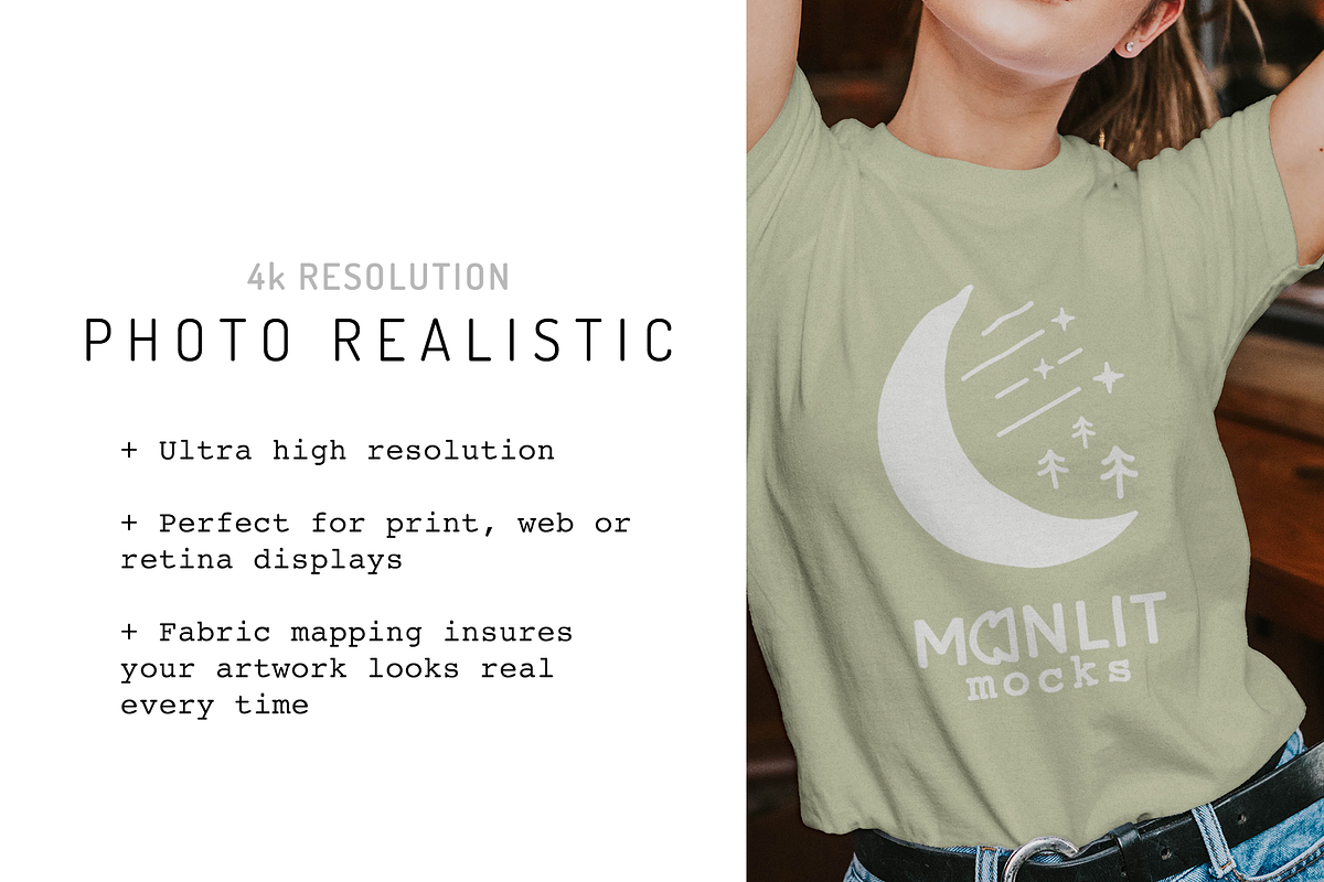 Comfort Colors C333 Shirt Mockup, a Shirt Mockup by Moonlit Mocks (Photo 2 of 6)
