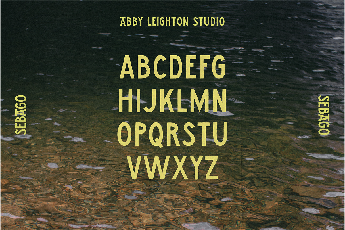 SEBAGO by Abby Leighton, a Sans Serif Font by Abby Leighton Studio (Photo 2 of 5)
