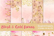 50% OFF Blush & Gold Bundle, a Texture Graphic by Chus Moreno Studio (Thumbnail 4 of 8)