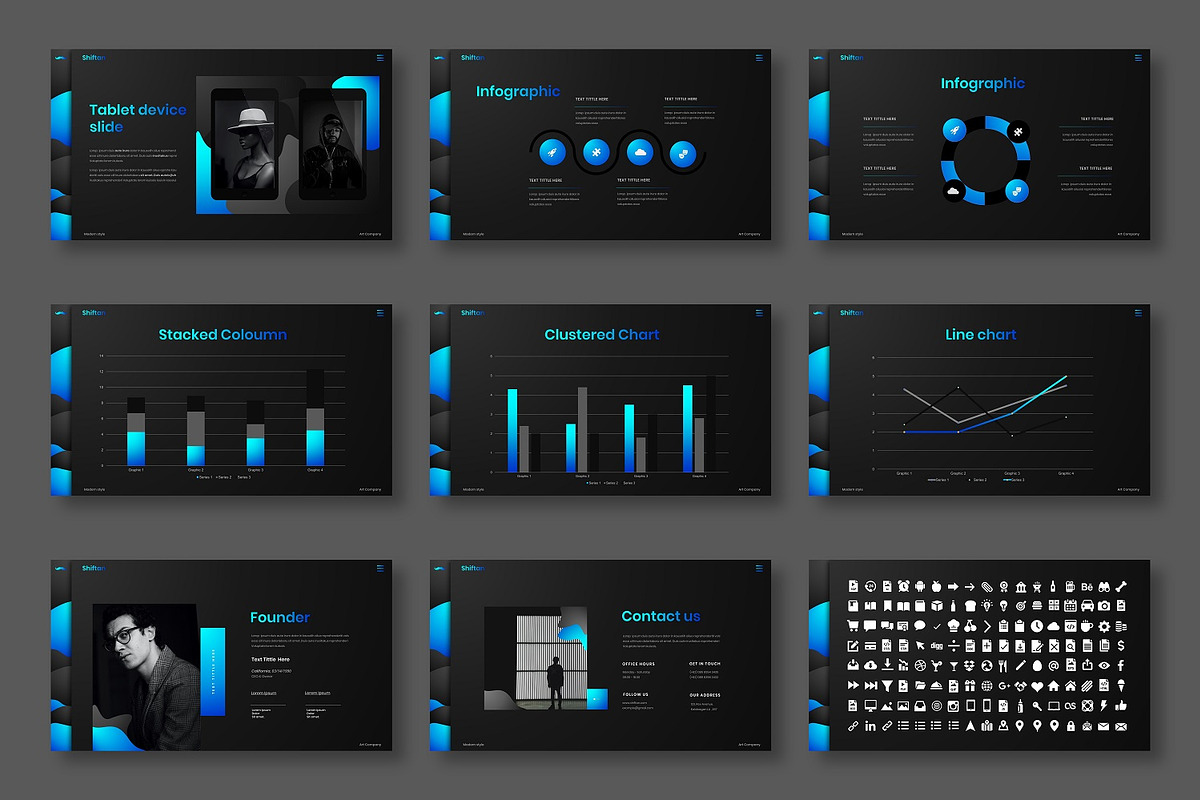 Shiftan – Business PowerPoint, a Presentation Template by Dens Creative Studio (Photo 5 of 6)