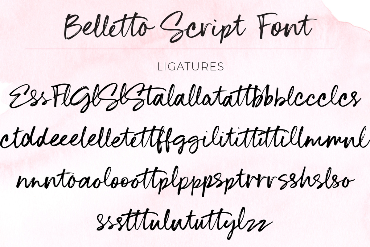 Belletto Script, a Script Font by Mxtama (Photo 17 of 17)