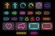Vector detailed NEON Big pack!, a Technology Illustration by PhotoVector (Thumbnail 5 of 11)