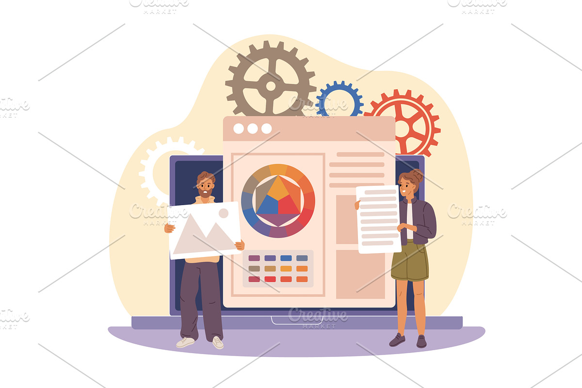 Website development. User interface, a Finance Illustration by YummyBuum