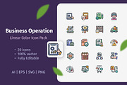 20 Business Operation Linear Color, an Emoji Icon by Bilicube Studio (Thumbnail 1 of 3)
