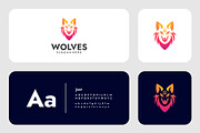 Modern Gradient Wolves Logo Design, a Branding & Logo Template by Artnivora.Std (Thumbnail 2 of 4)