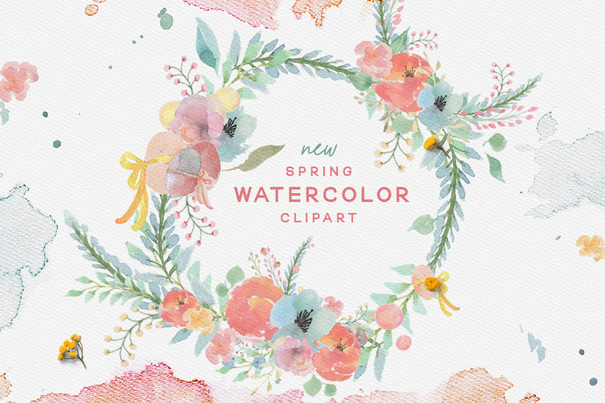 Watercolor Bundle - Designer Deal, an Illustration by Creativeqube Design (Photo 21 of 72)