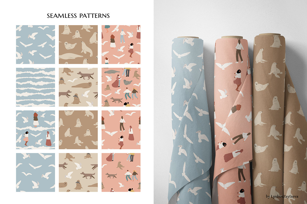 coastal landscape creator clipart, a Person Illustration by LyubovZaytseva (Photo 12 of 18)
