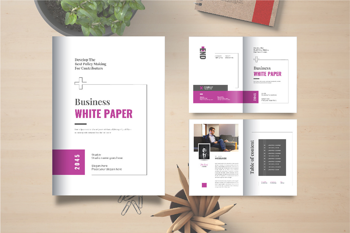 Business white paper brochure design, a Brochure Template by Pavel_design (Photo 1 of 9)