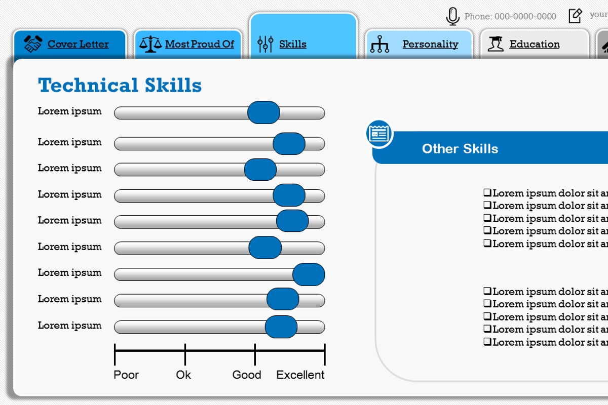 Stand Out Resume, a Presentation Template by Yes Presentations (Photo 2 of 6)