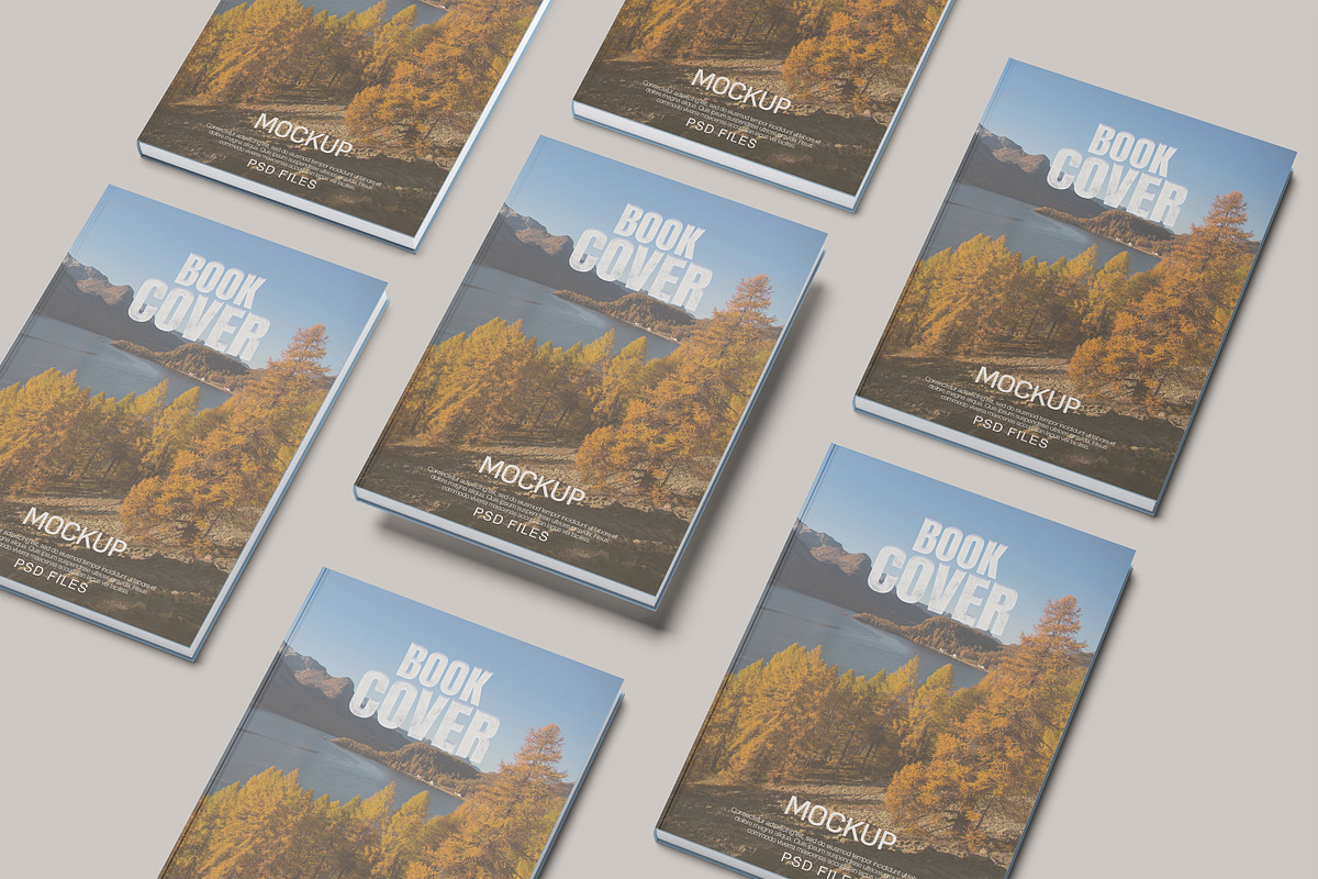 Book Cover Mockup, a Books & Magazine Mockup by rahmatmoscae (Photo 1 of 13)