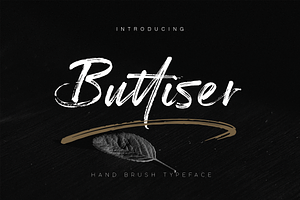Buttiser Brush Font