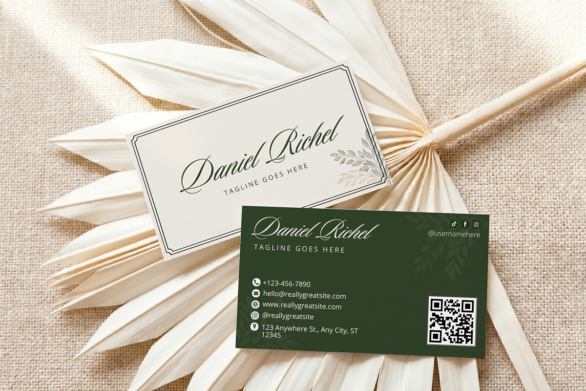 Luxury Business Card Canva Template, a Business Card Template by Arslan (Photo 1 of 6)