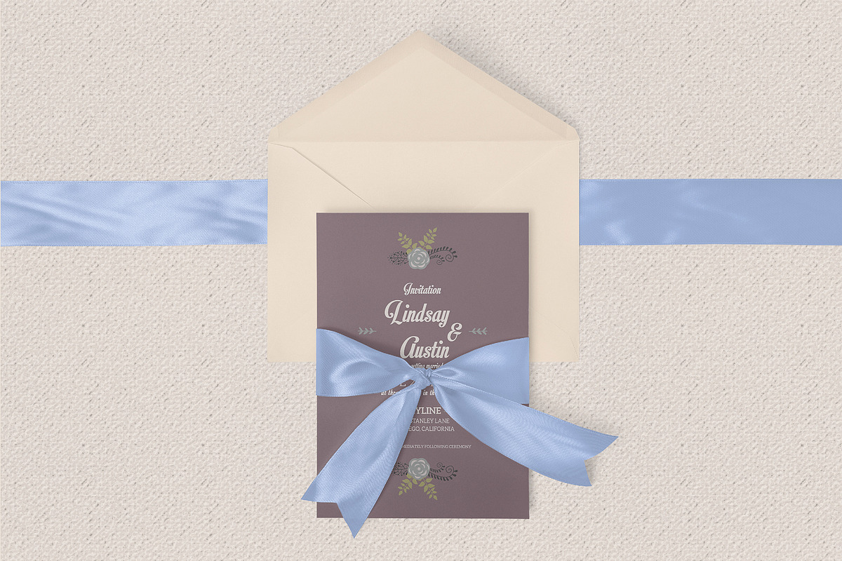 Vintage Wedding Invitation Template, an Invitation Template by Giant Design (Photo 1 of 6)