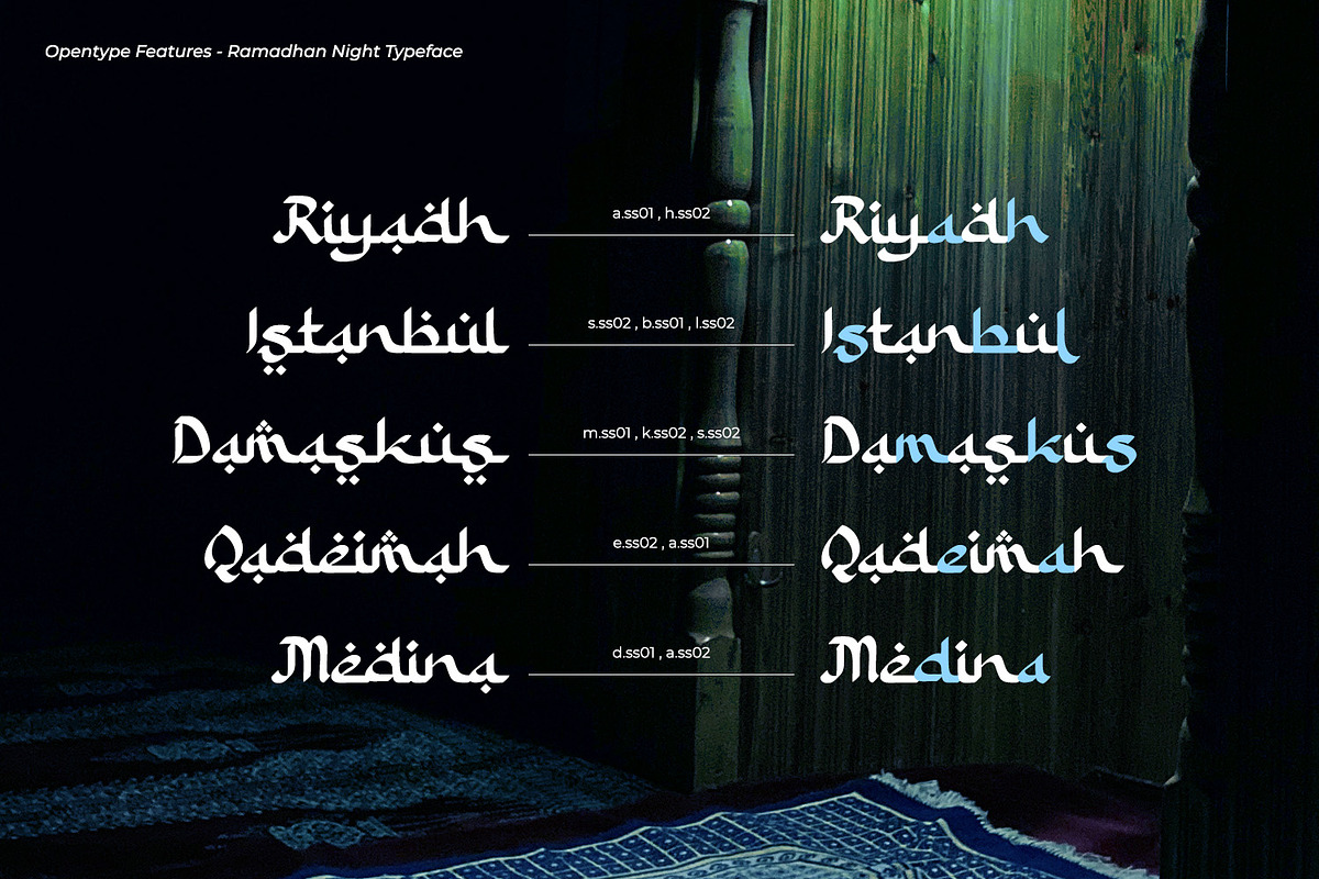 Ramadhan Night, a Symbol Font by Nathatype (Photo 7 of 11)