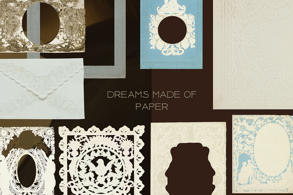 Embossed Papers, Frames and Collage, a Background Graphic by Laras Wonderland (Photo 2 of 15)