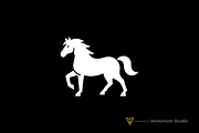 Minimal Horse Silhouette Logo, a Branding & Logo Template by Vectorium Studio (Thumbnail 2 of 3)