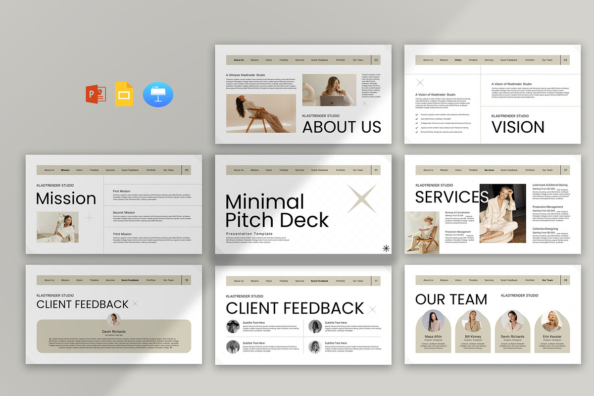 Minimal Pitch Deck Presentation