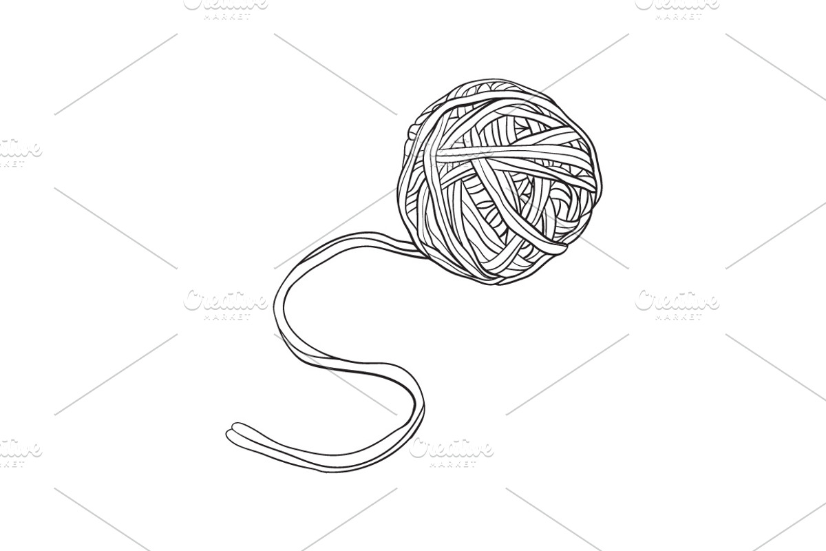 -50% OFF! Yarn balls in vector, an Illustration by Lytvynenko Anna (Photo 2 of 11)