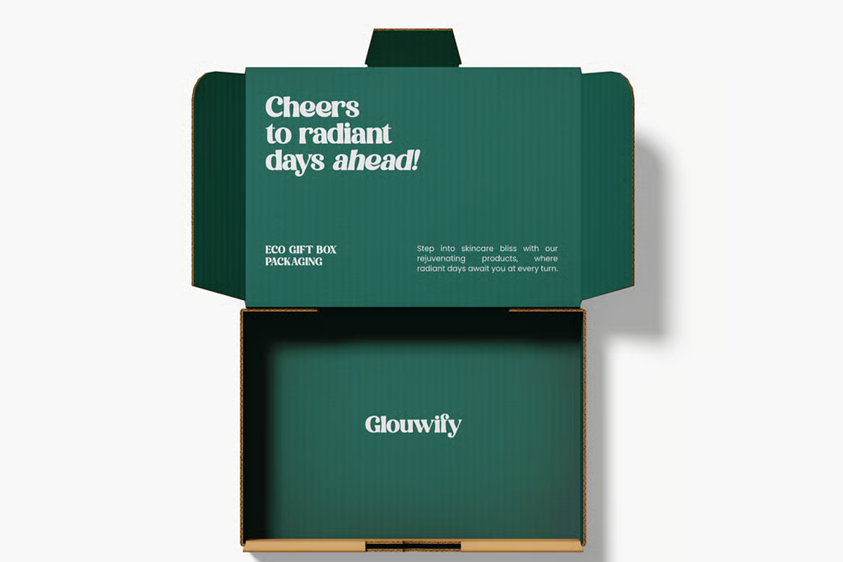 Gift Box Mockup 2 Views, a Packaging Mockup by graphicsauce (Photo 2 of 4)