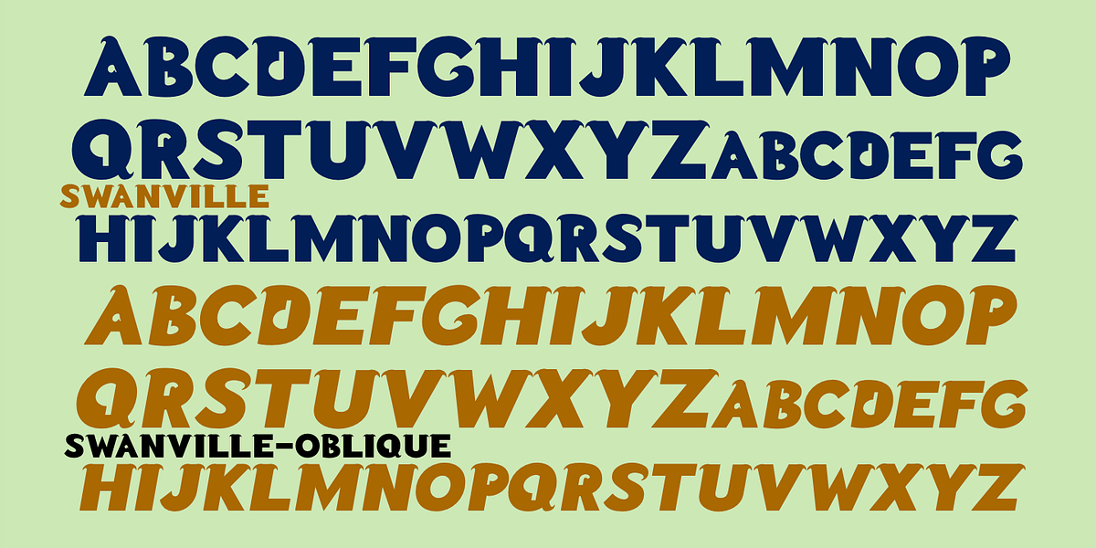 Swanville, a Font by Ingrimayne Type (Photo 5 of 6)