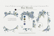 Bloom | Blue Watercolor Florals, an Invitation Template by slowlivecreate (Thumbnail 2 of 7)