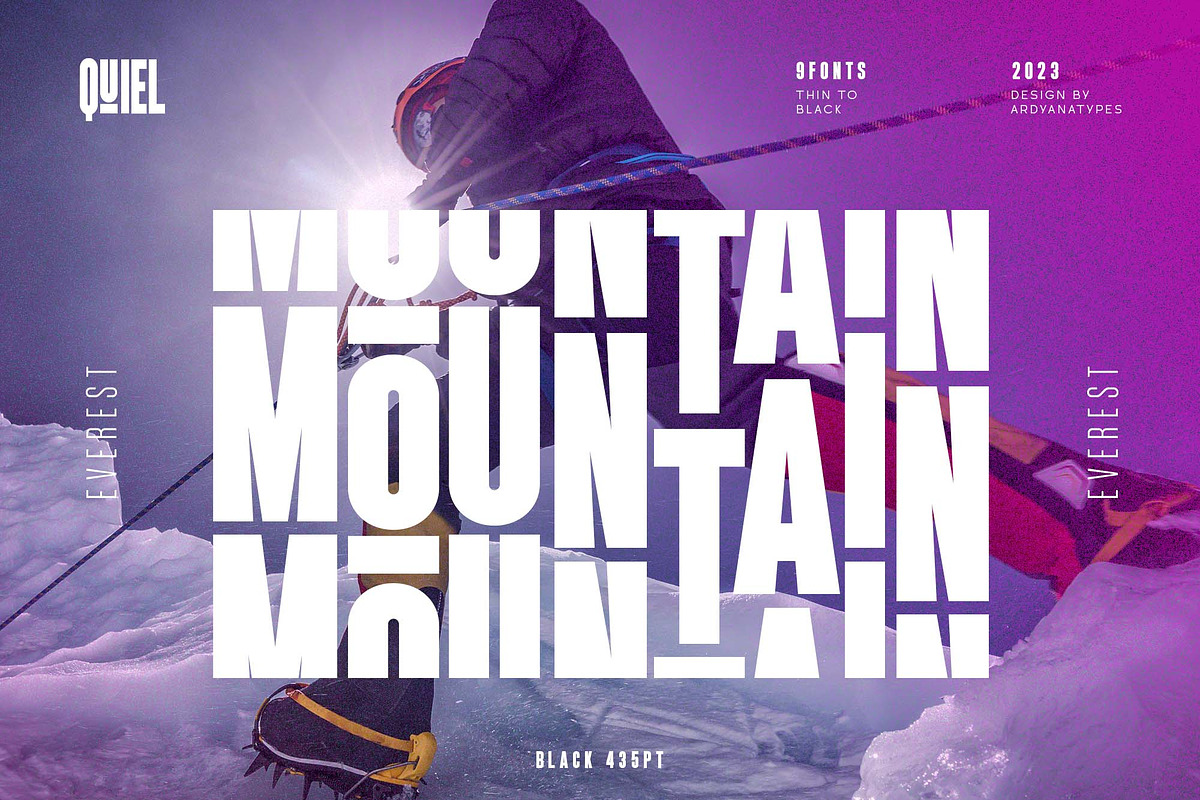 Quiel - Super Condensed Font, a Sans Serif Font by Ardyanatypes (Photo 2 of 12)