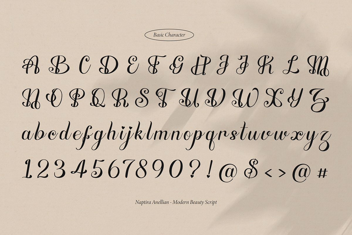 Naptira Anellian | Beauty Script, a Script Font by gracetype_studio (Photo 15 of 15)