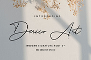 Derico Art - Modern Signature Font, a Handwritten Font by RHD Creative Studio (Thumbnail 1 of 15)