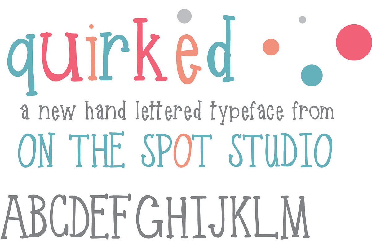 Quirked Handlettered Typeface preview 2
