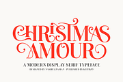 Christmas Amour - Christmas Font, a Serif Font by Keithzo (Thumbnail 1 of 7)