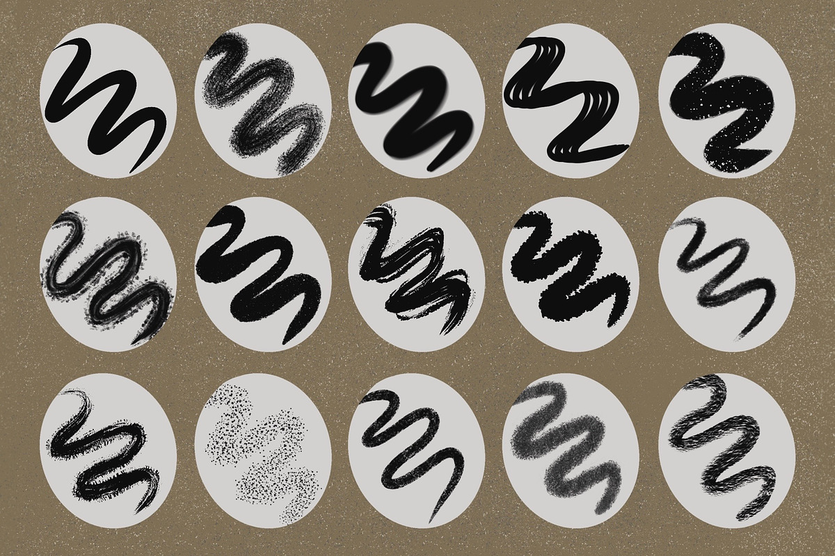 Grunge Procreate Texture Brushes, a Brush Add-On by KJP Designs (Photo 2 of 11)