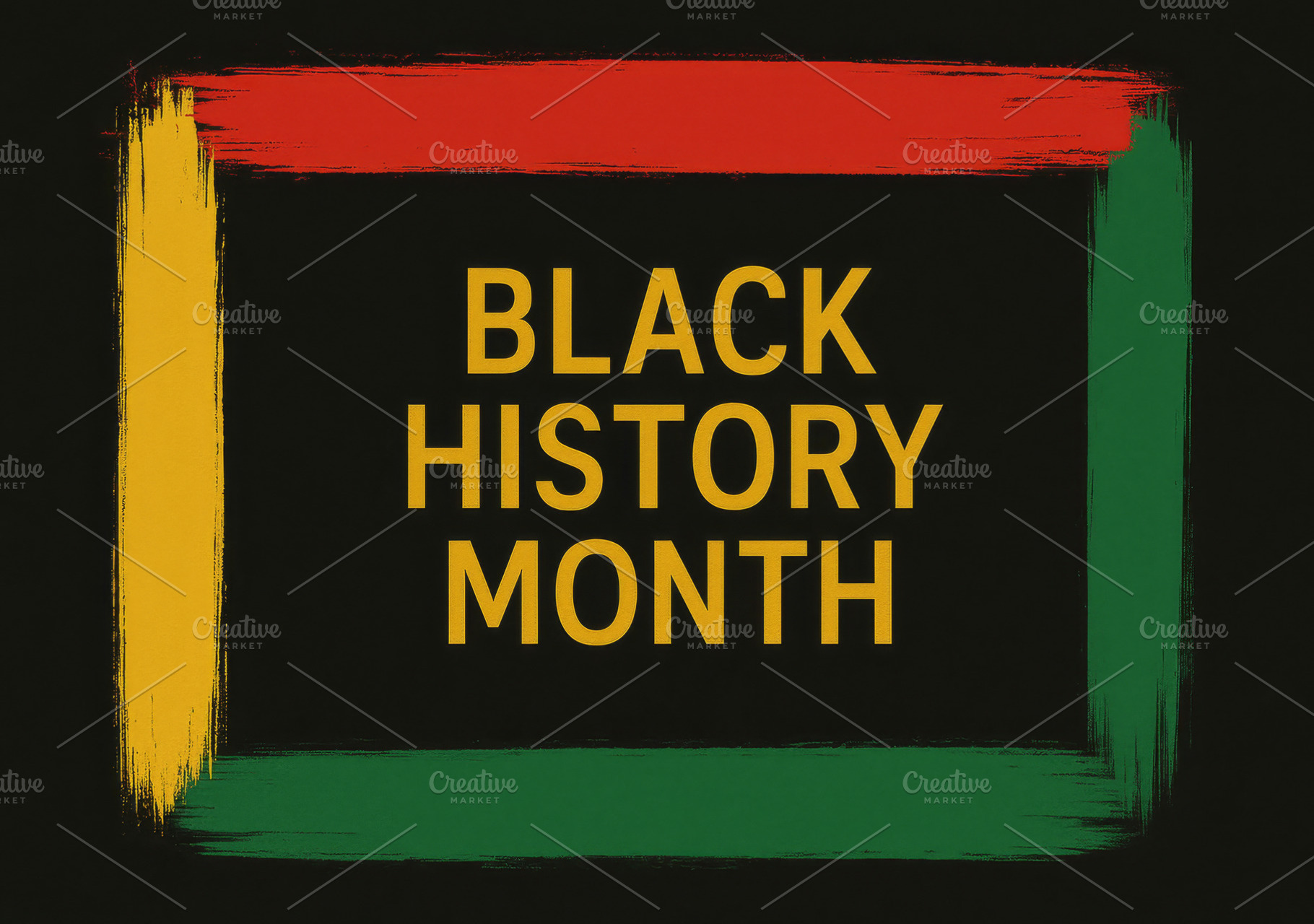 Black history month text with colorf, a Photo by Dvoevnore photos