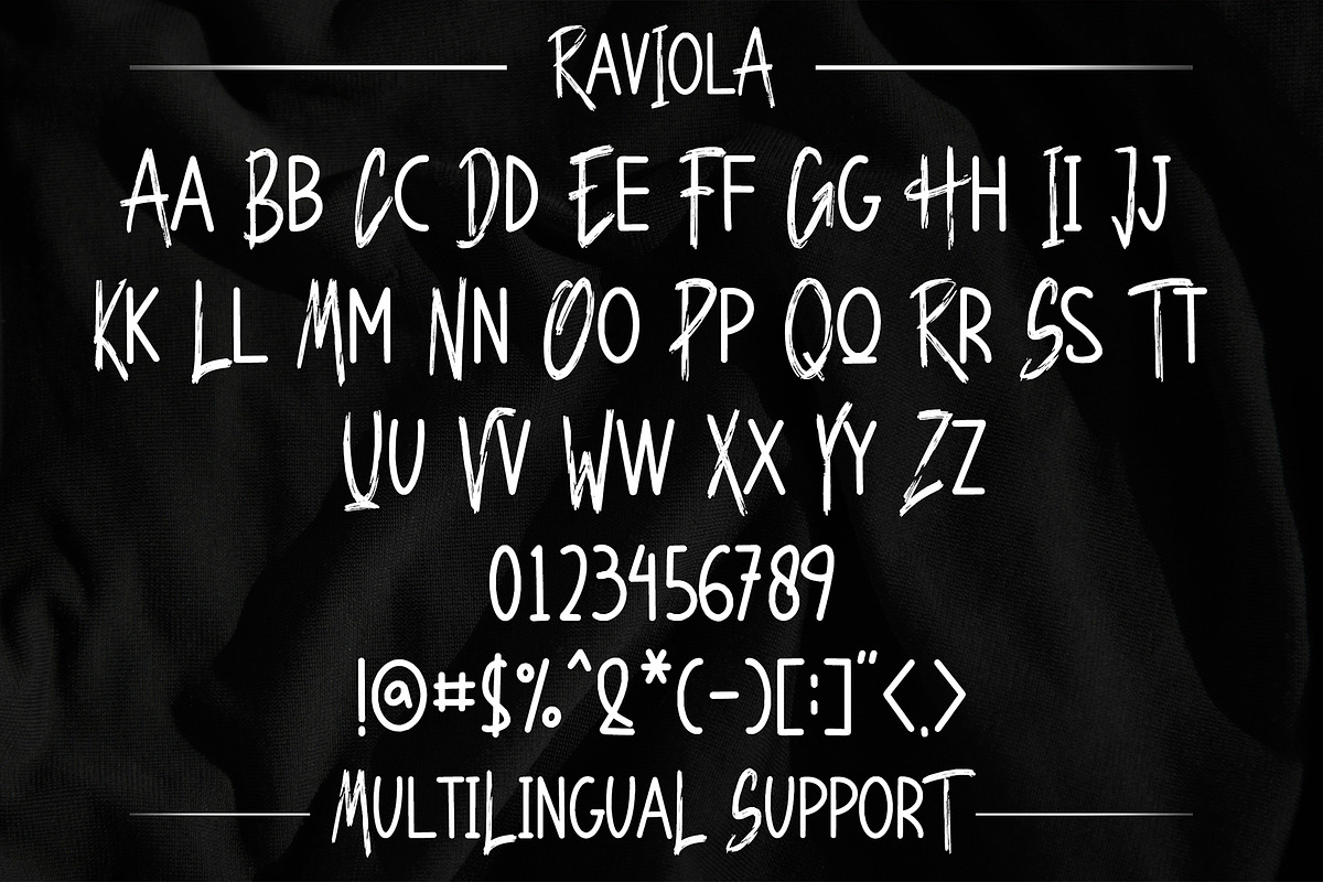 Raviola – A Handwritten Brush Font, a Handwritten Font by Dm Studio (Photo 4 of 8)