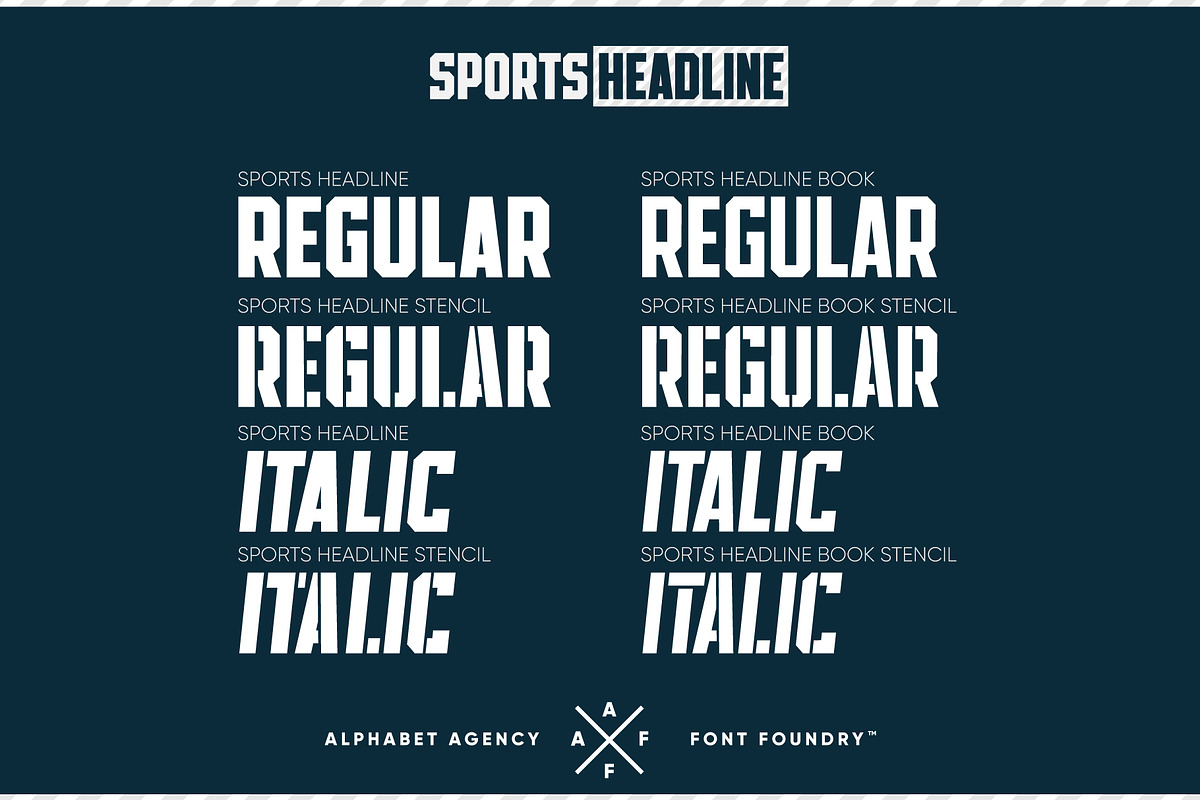 SPORTS HEADLINE (8 FONTS) preview 2