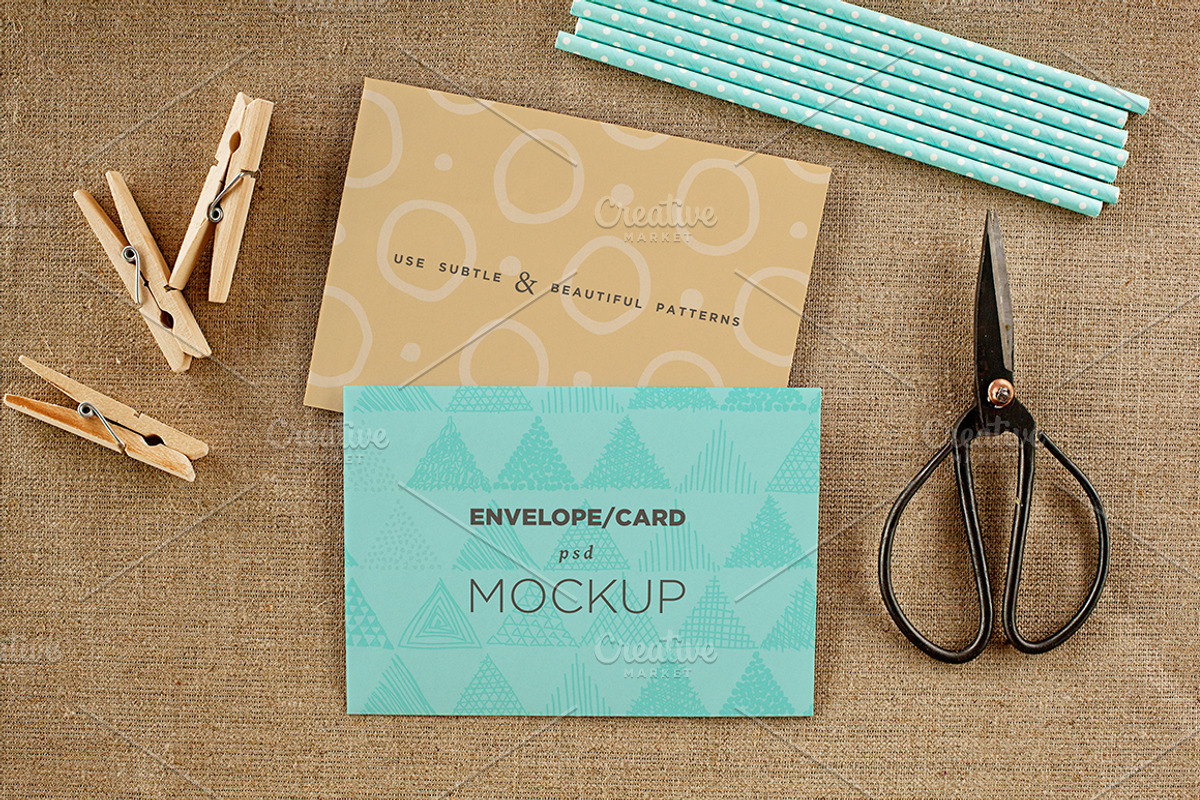 Envelope/card vol.1 -4 photo mockups, a Print Template by show it better (Photo 2 of 4)