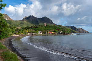 Taiohae beach and town in Nuku Hiva, Marquesas Islands, Polynesi, a Nature Photo by GoodGoods