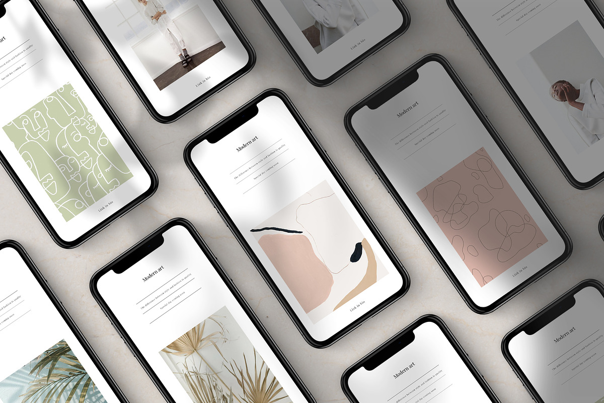 iPhone Mockups - scene creator, a Product Mockup by Digital Breath templates (Photo 5 of 6)