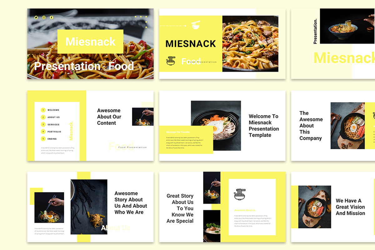 Miesnack - Food PowerPoint, a Presentation Template by Raseuki (Photo 3 of 6)