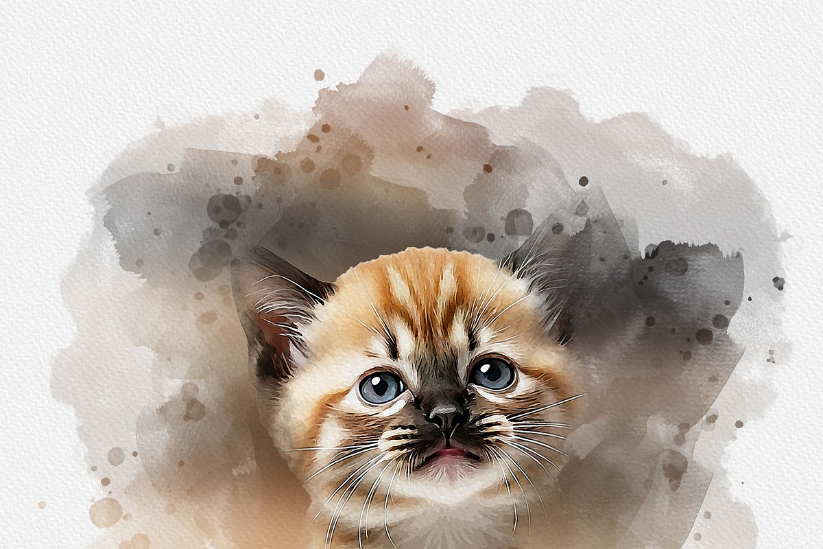 Watercolor Animal Art Photo Effect, an Action Add-On by MRI STUDIO (Photo 15 of 16)