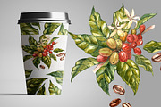 Coffee in botanical style, a Food Illustration by Ann Astro (Thumbnail 6 of 9)