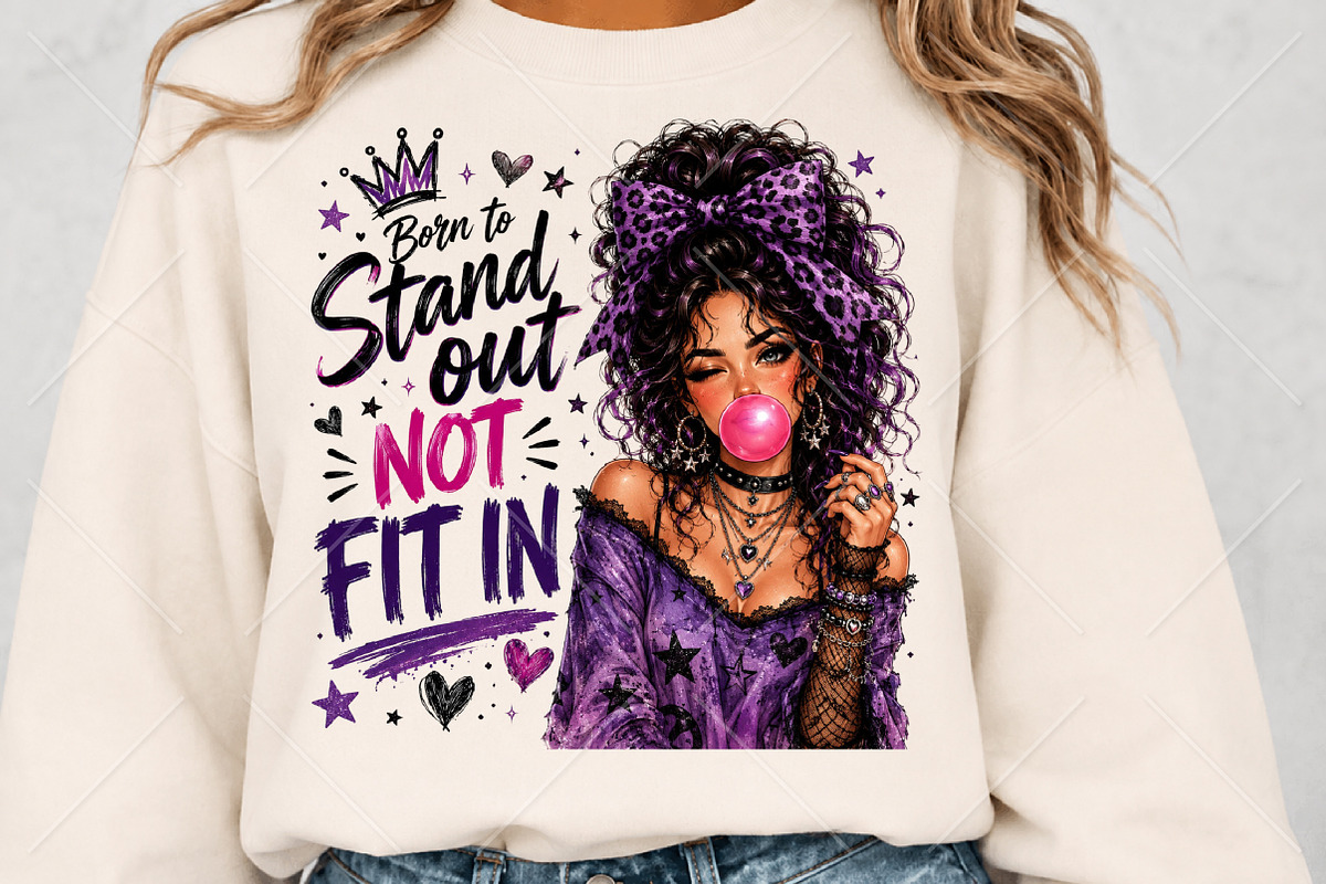 Born to Stand out PNG Goth Glam, a Seasonal Illustration by Canvas Craft (Photo 5 of 6)